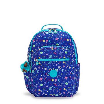 Kipling Seoul Large Printed 15" Backpack Laptop Bags Galaxy Gimmicks | AU 1664BE